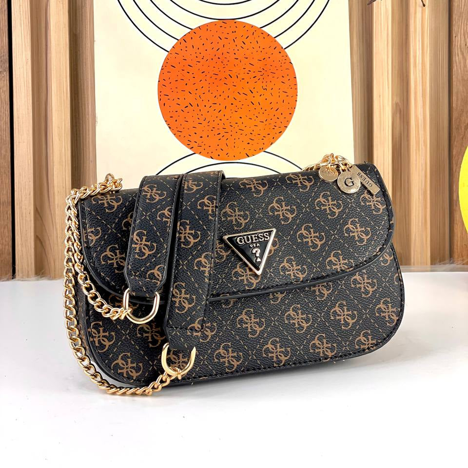 GUESS Brown & Black Shoulder Bag 👜🖤