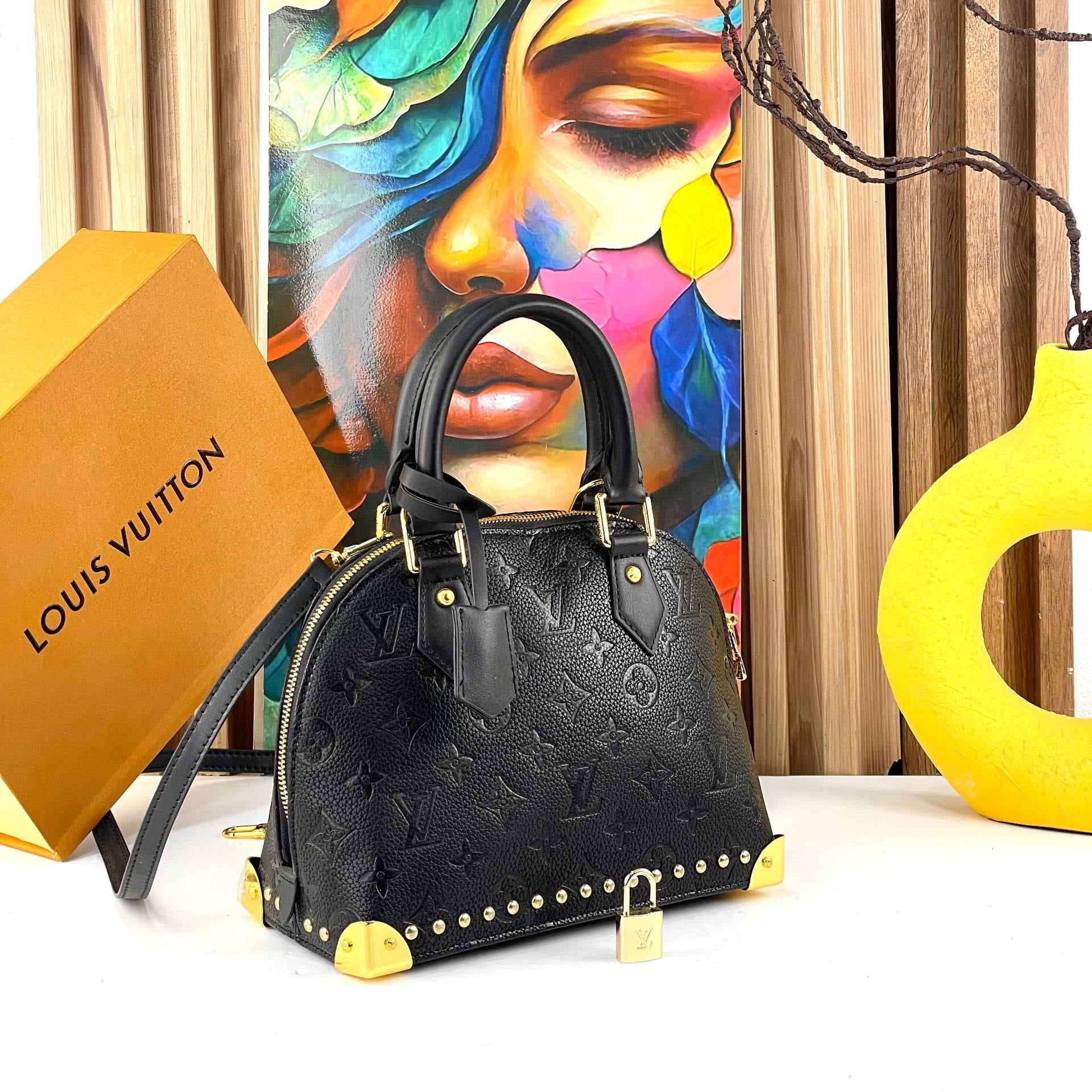 Louis Vuitton Monogram Alma BB with Studded Trunk Details 👜✨🌟