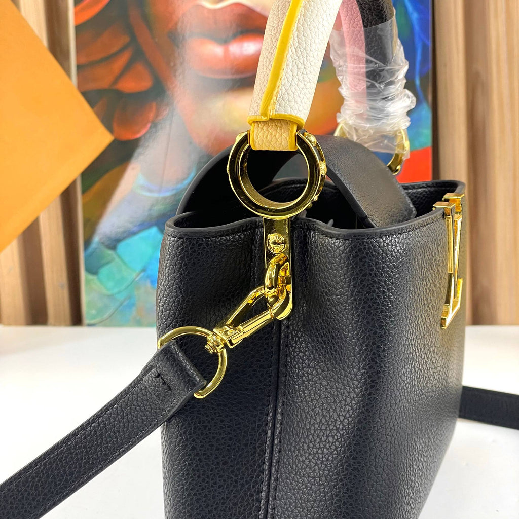 Louis Vuitton Capucines Mini in Black Taurillon Leather 👜✨🖤