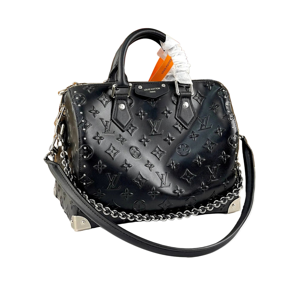 Louis Vuitton Monogram Empreinte Studded Speedy Bandoulière Bag 👜✨🖤