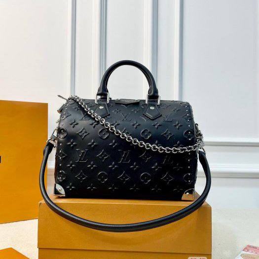 Louis Vuitton Monogram Empreinte Studded Speedy Bandoulière Bag 👜✨🖤