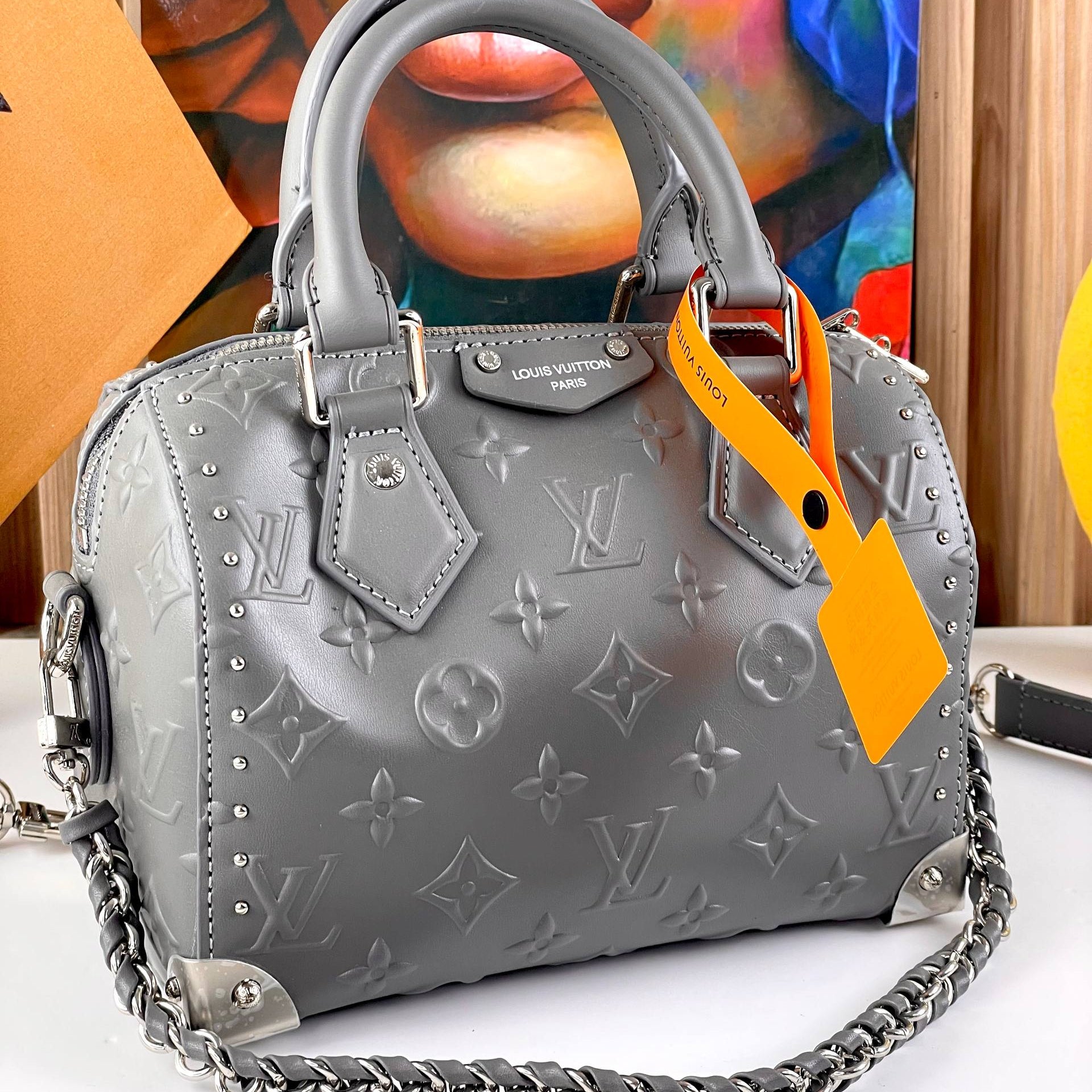 Louis Vuitton Monogram Empreinte Studded Speedy Bandoulière Bag 👜✨🖤
