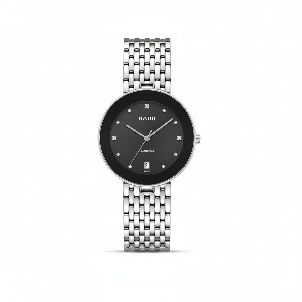 Rado Florence Silver Stainless Steel Women's Watch 💎⌚️✨
