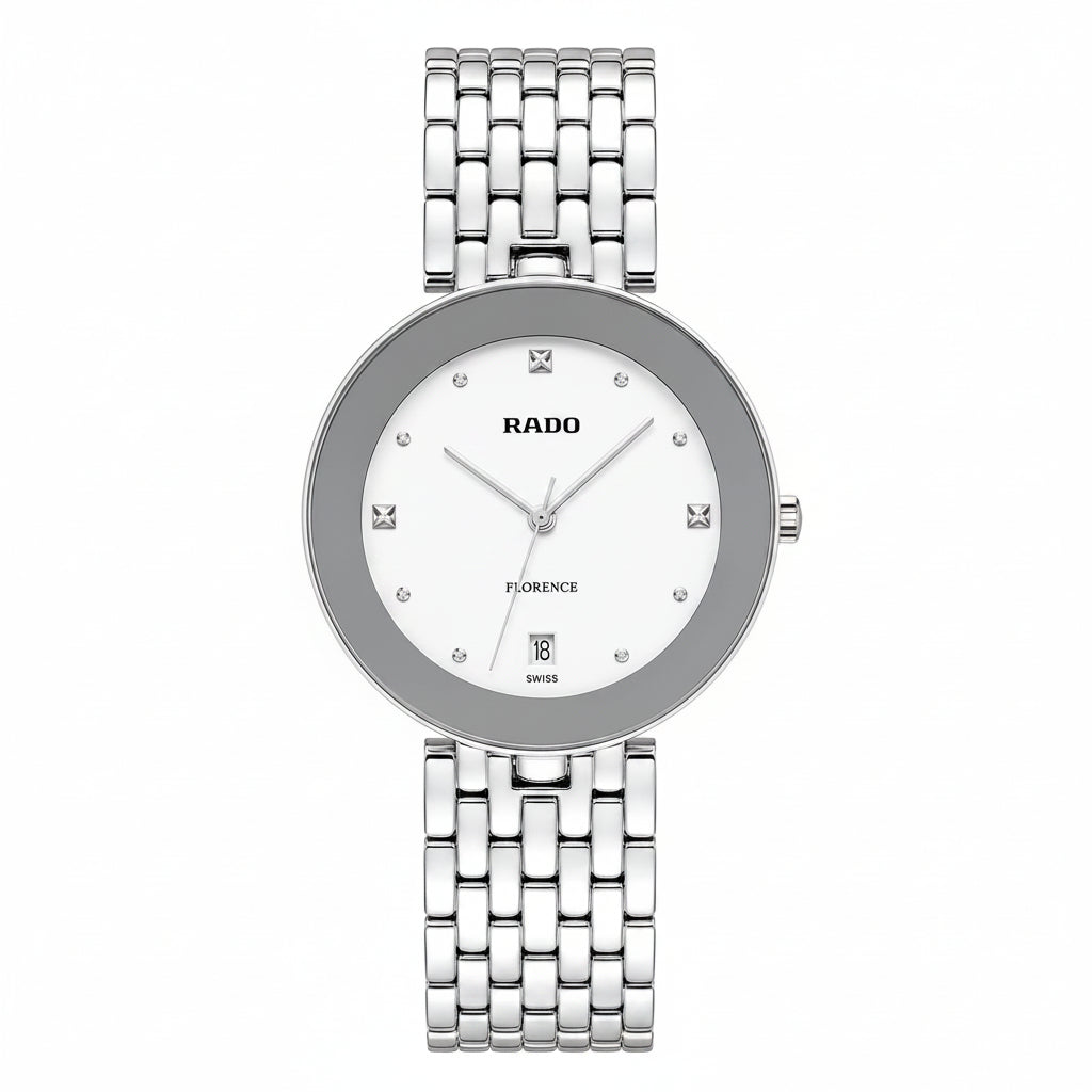 Rado Florence Silver Stainless Steel Women's Watch 💎⌚️✨