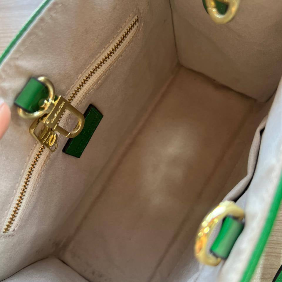 Gradient Monogram Satchel in Vibrant Green 👜✨