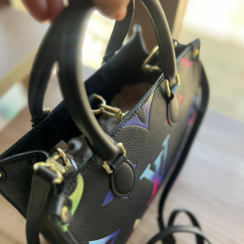 Gradient Monogram Satchel in Vibrant Green 👜✨