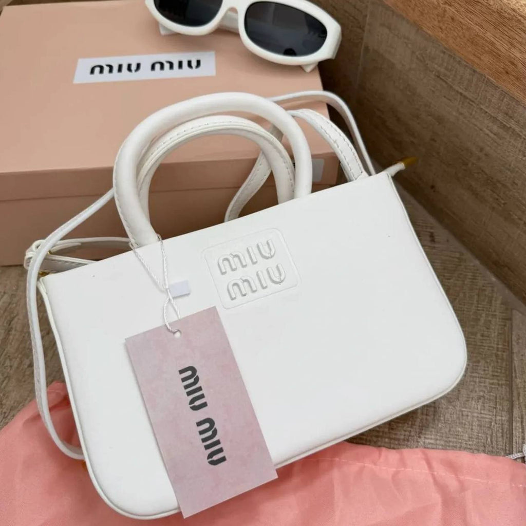 Miu Miu Leather Mini Handbag with Detachable Strap 👜✨