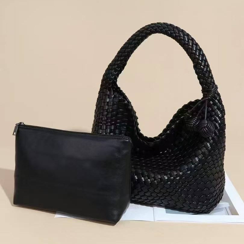 Bottega Style Woven Knot Handbag in Metallic Gold ✨👜