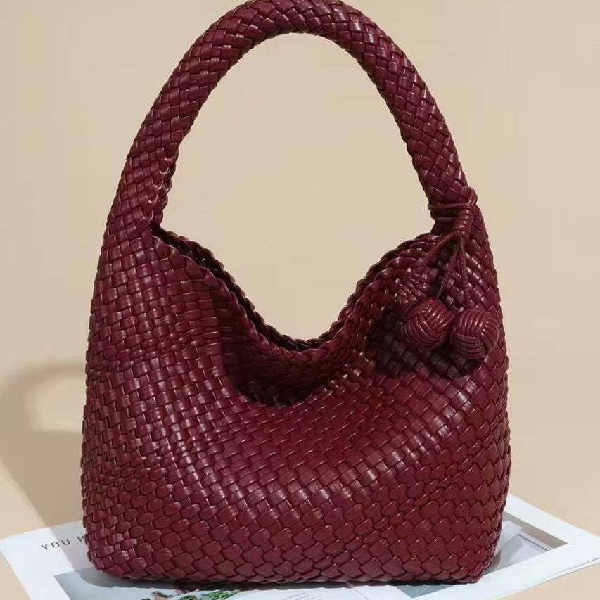 Bottega Style Woven Knot Handbag in Metallic Gold ✨👜