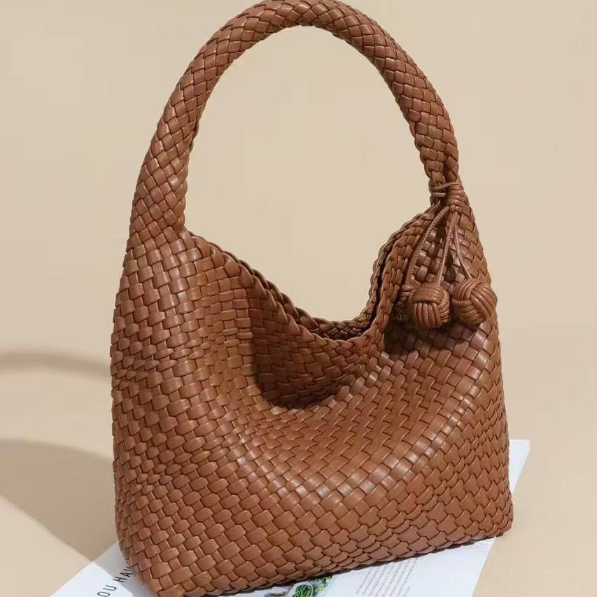 Bottega Style Woven Knot Handbag in Metallic Gold ✨👜