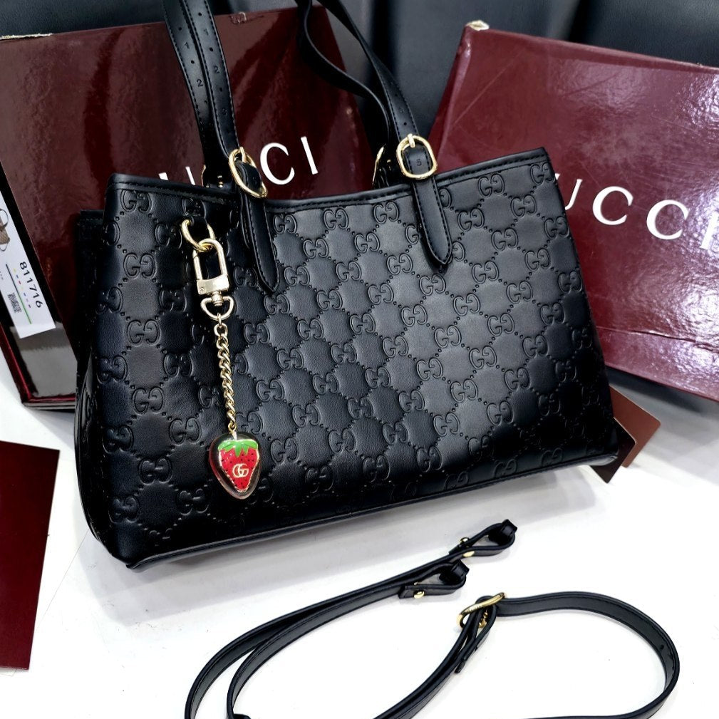 Gucci Mirror Original Embossed PU Leather Handbag 🍓👜