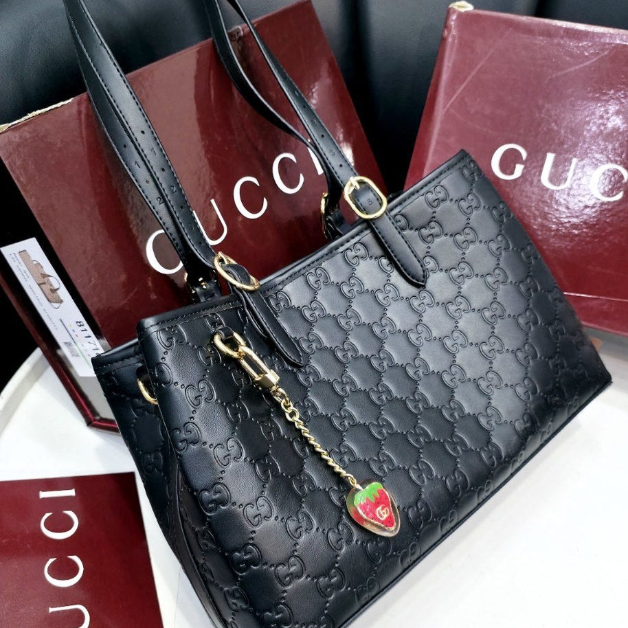 Gucci Mirror Original Embossed PU Leather Handbag 🍓👜