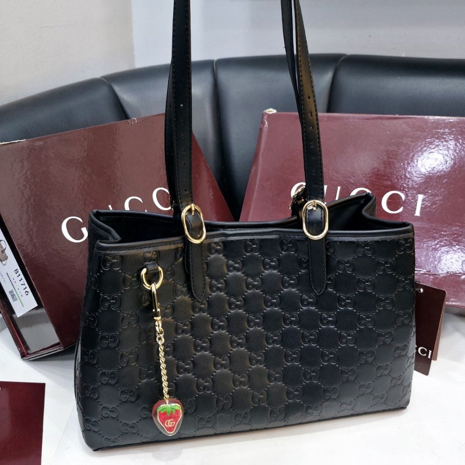 Gucci Mirror Original Embossed PU Leather Handbag 🍓👜