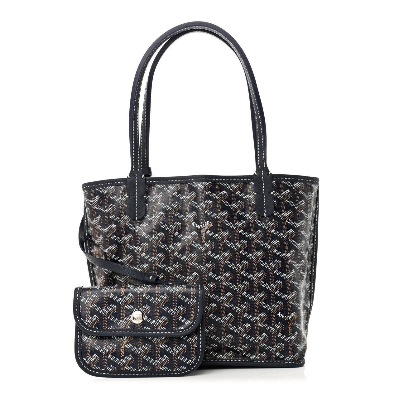 Chevron Print Tote Bag with Matching Pouch