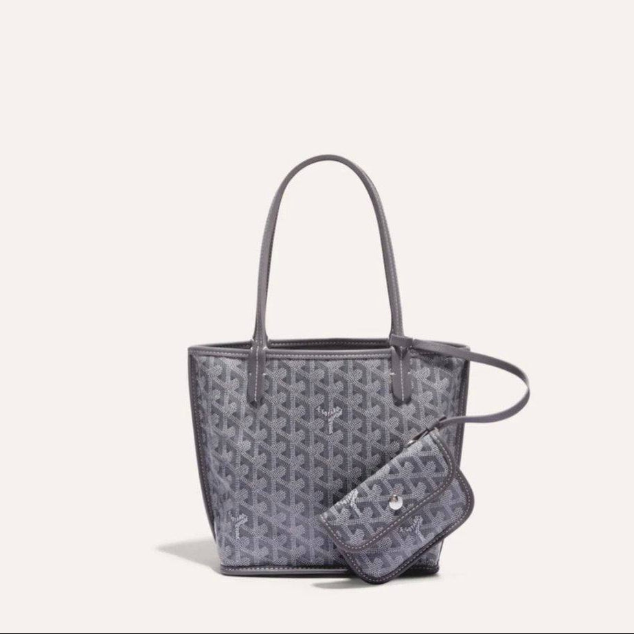 Chevron Print Tote Bag with Matching Pouch