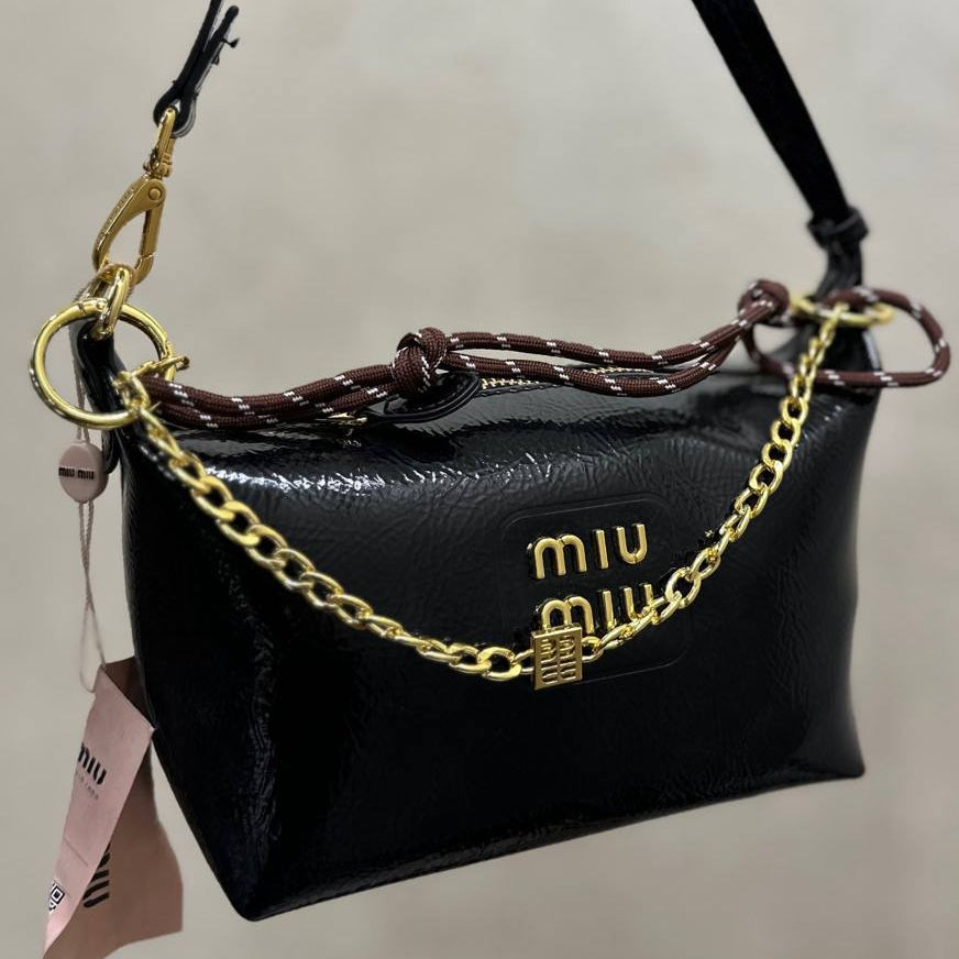 Miu Miu Chain and Rope Detail Handbag