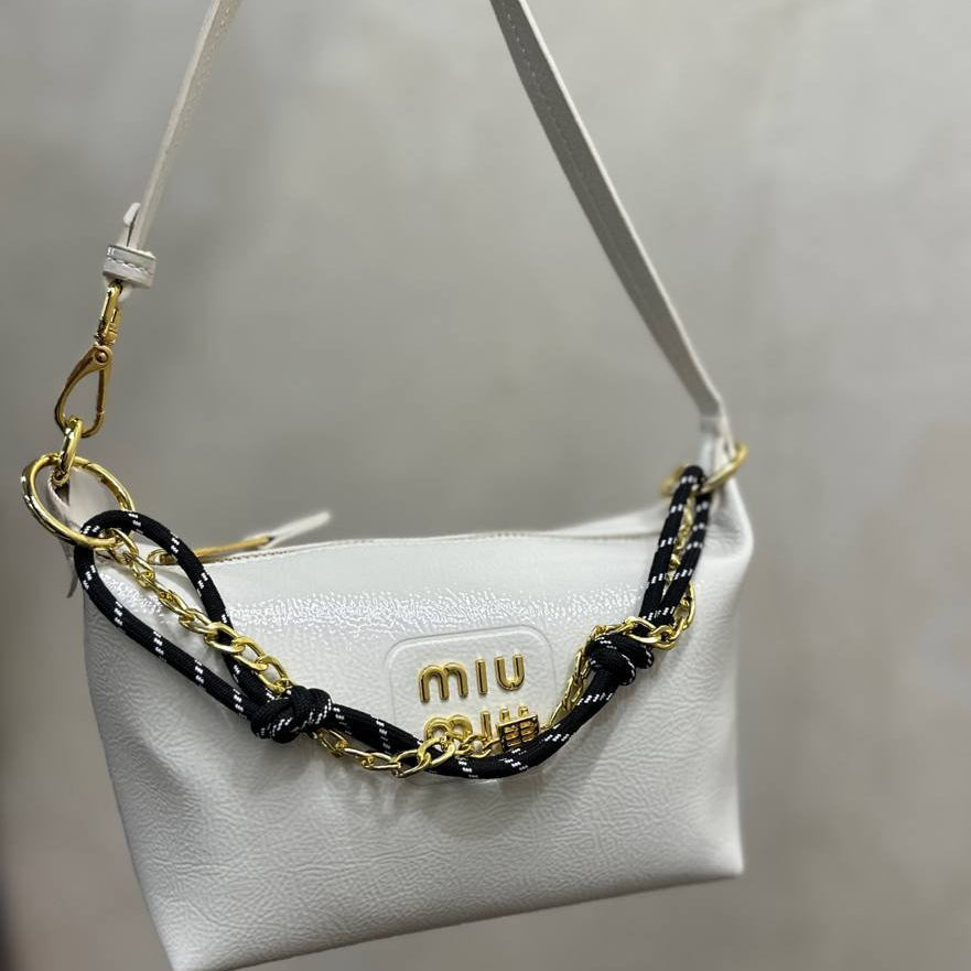 Miu Miu Chain and Rope Detail Handbag