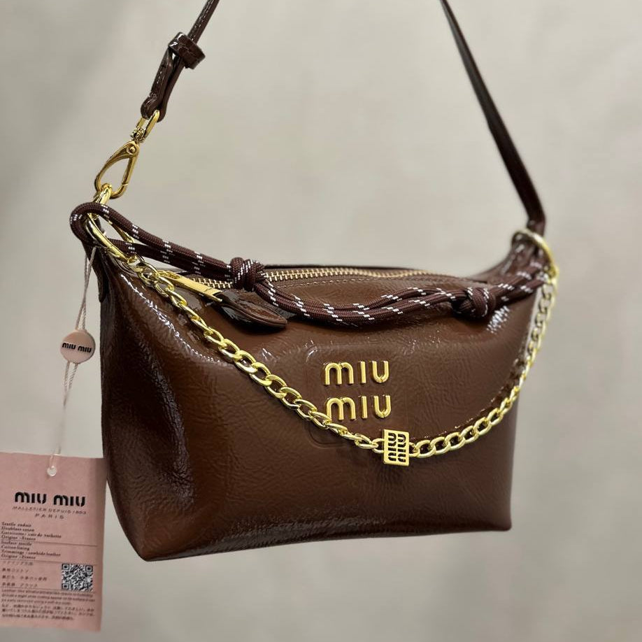 Miu Miu Chain and Rope Detail Handbag