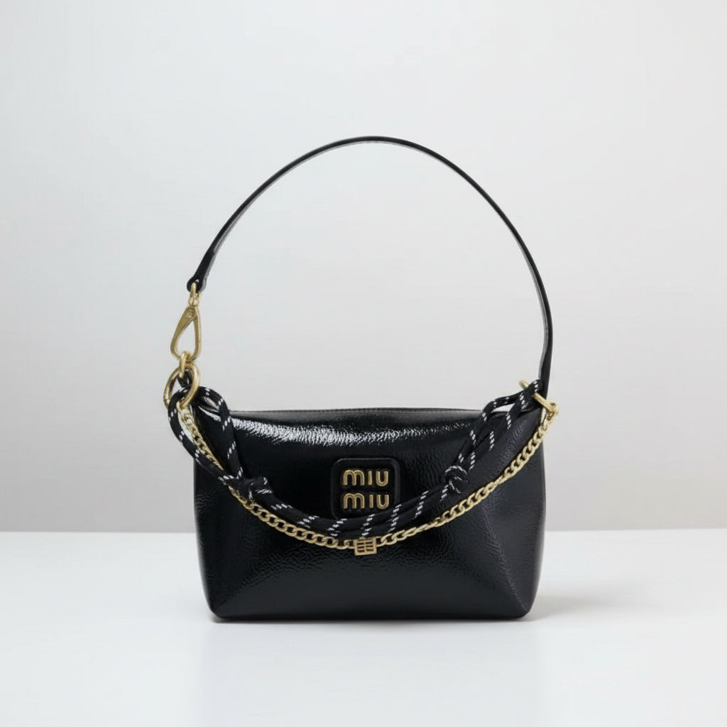 Miu Miu Chain and Rope Detail Handbag