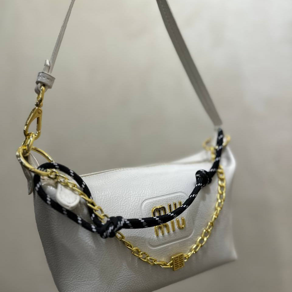 Miu Miu Chain and Rope Detail Handbag