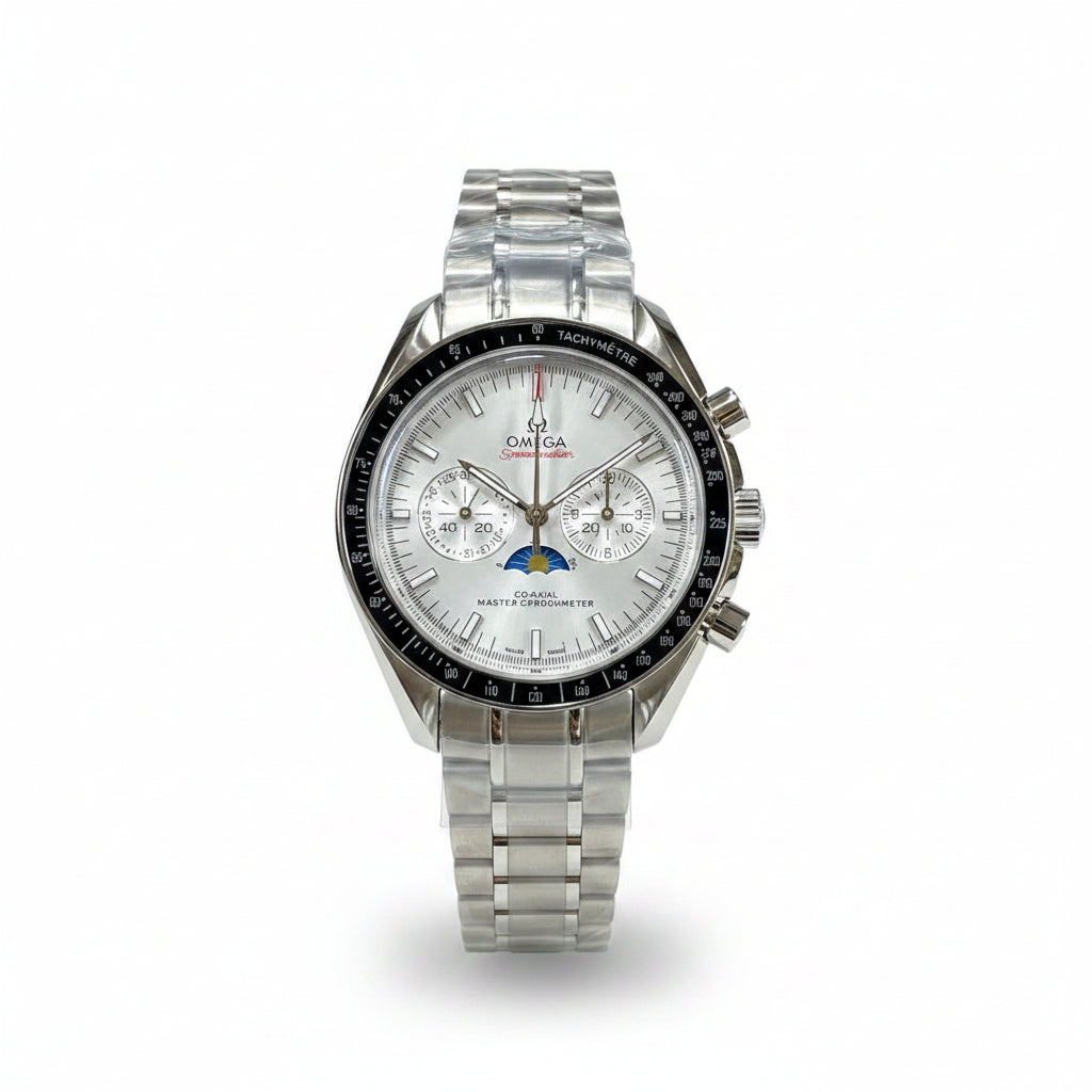Omega Speedmaster Co-Axial Master Chronometer Silver Men Watch