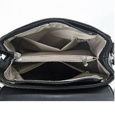 Woven Texture Top Handle Crossbody Bag with Decorative Charm