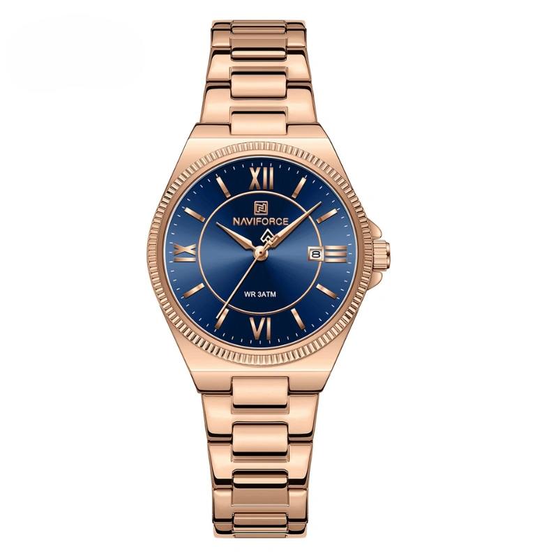 NAVIFORCE Two-Tone Stainless Steel Analog Watch