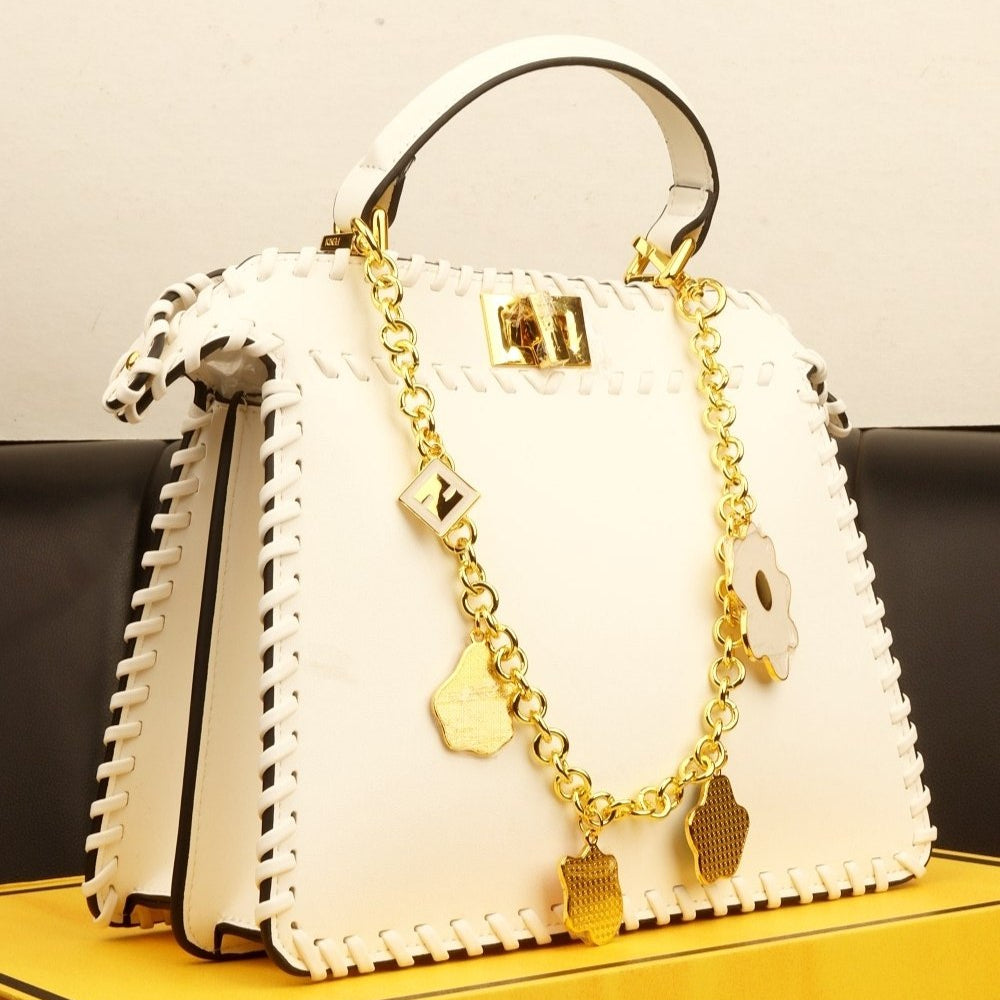 Fendi Mirror Original Woven Chain Handbag