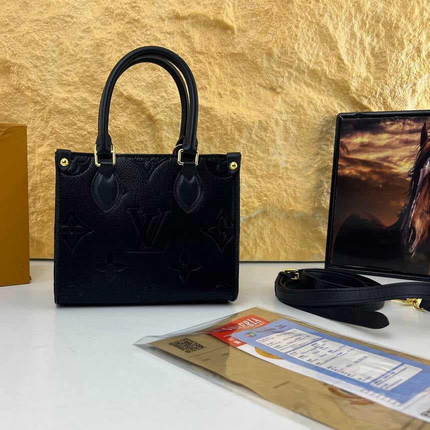 Louis Vuitton Monogram Empreinte Black Mini Tote