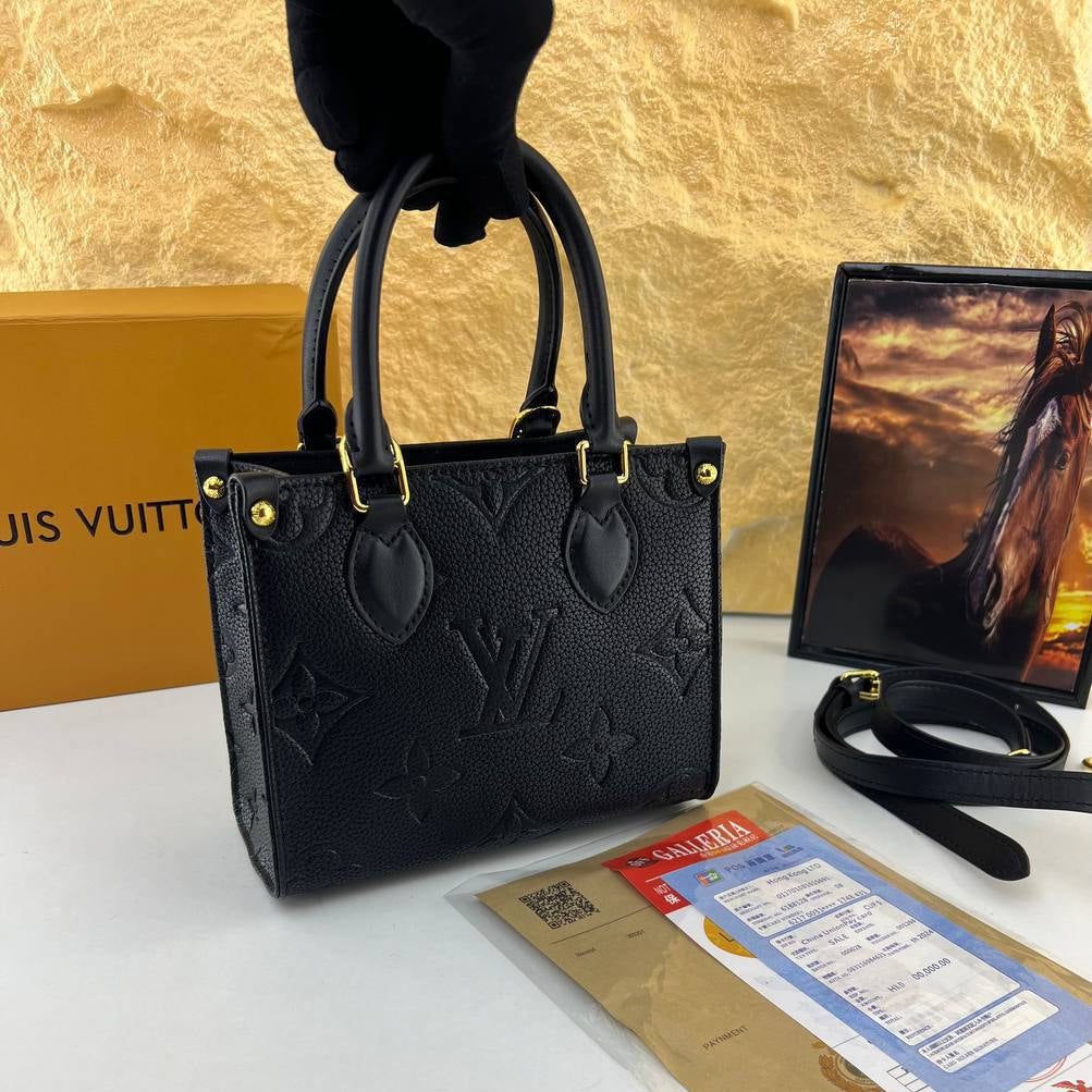 Louis Vuitton Monogram Empreinte Black Mini Tote
