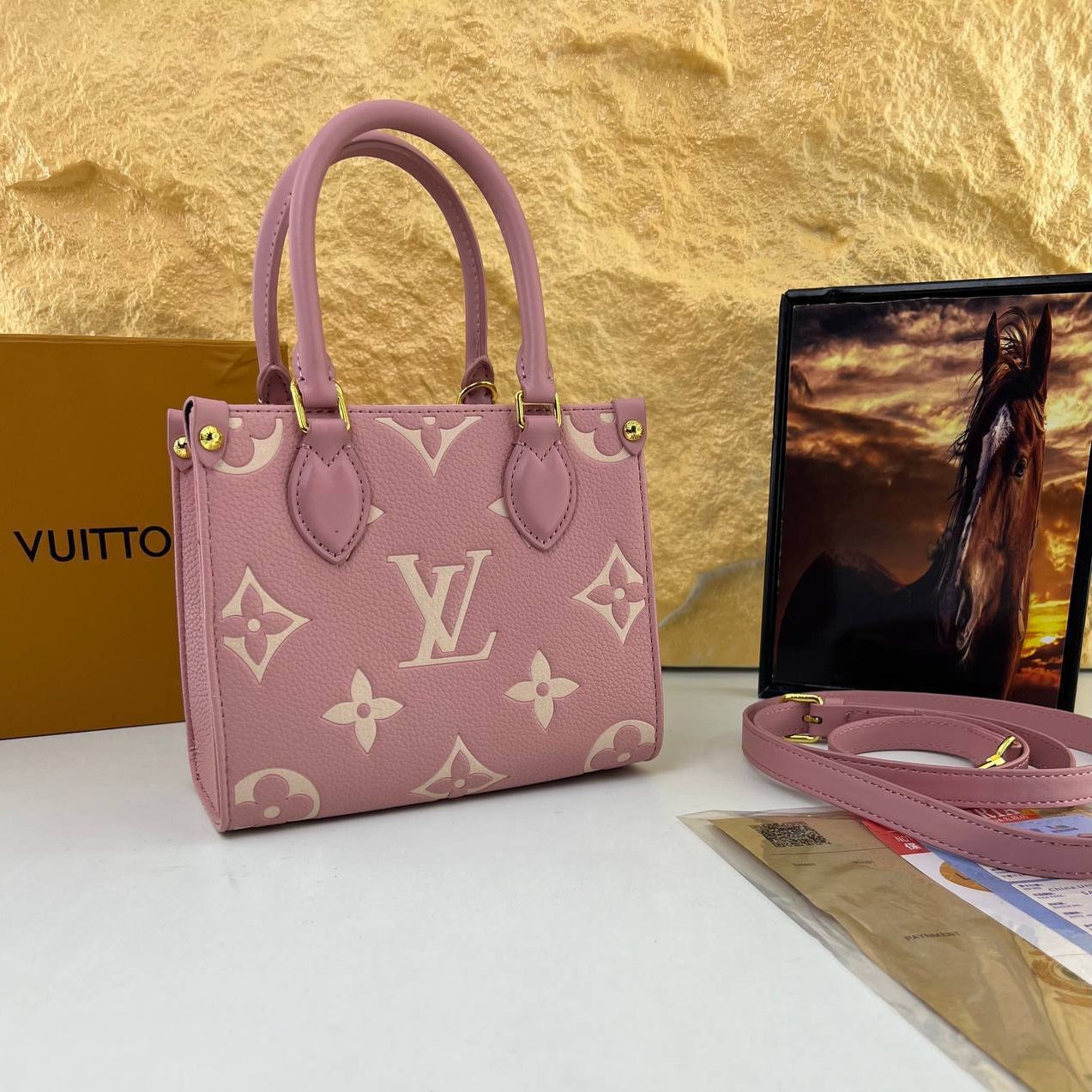 Louis Vuitton Monogram Empreinte Black Mini Tote