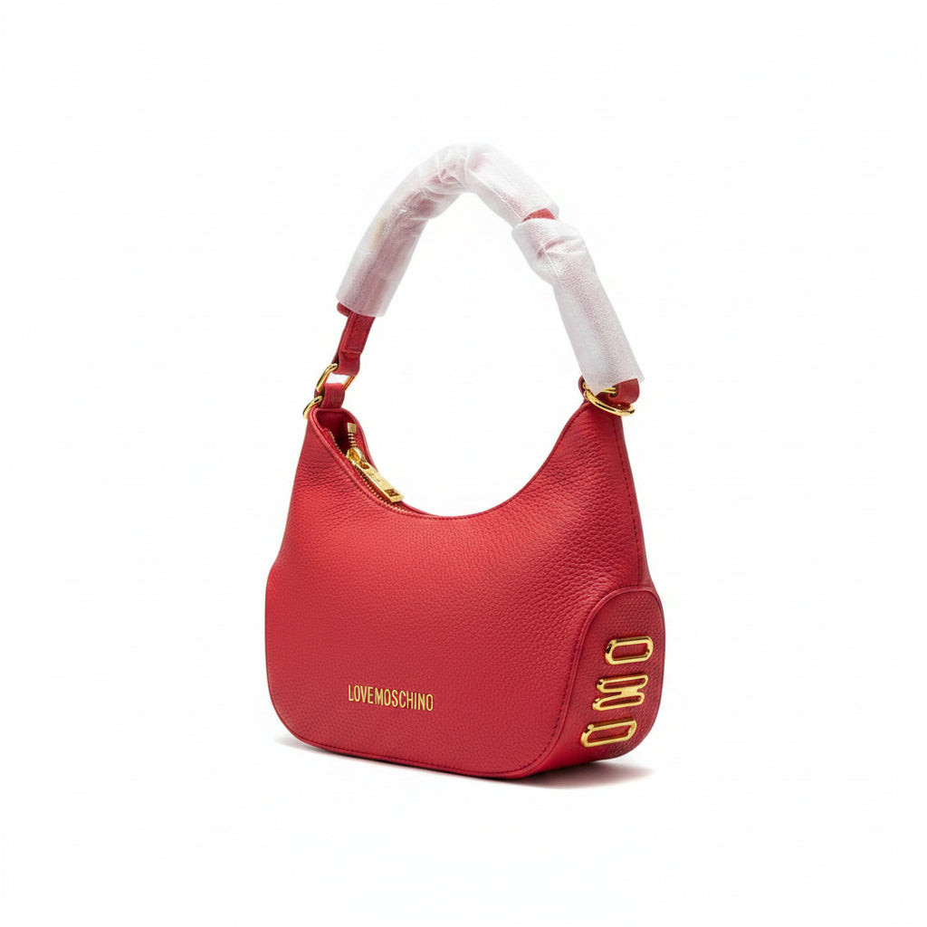 Love Moschino Signature Logo Handbag with Gold Tone Hardware