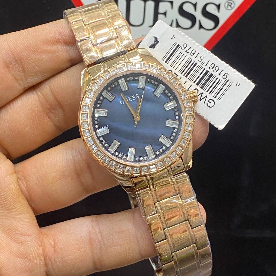 Guess Gold Tone Crystal Bezel Women's Watch