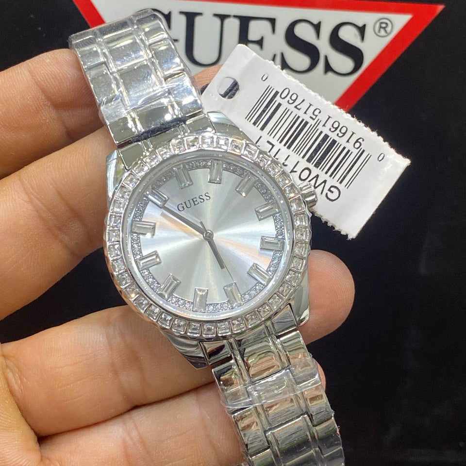Guess Gold Tone Crystal Bezel Women's Watch