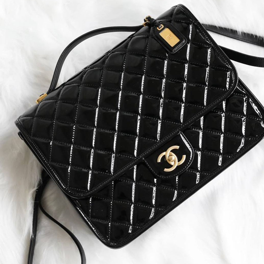 Chanel Quilted Convertible Top Handle Backpack
