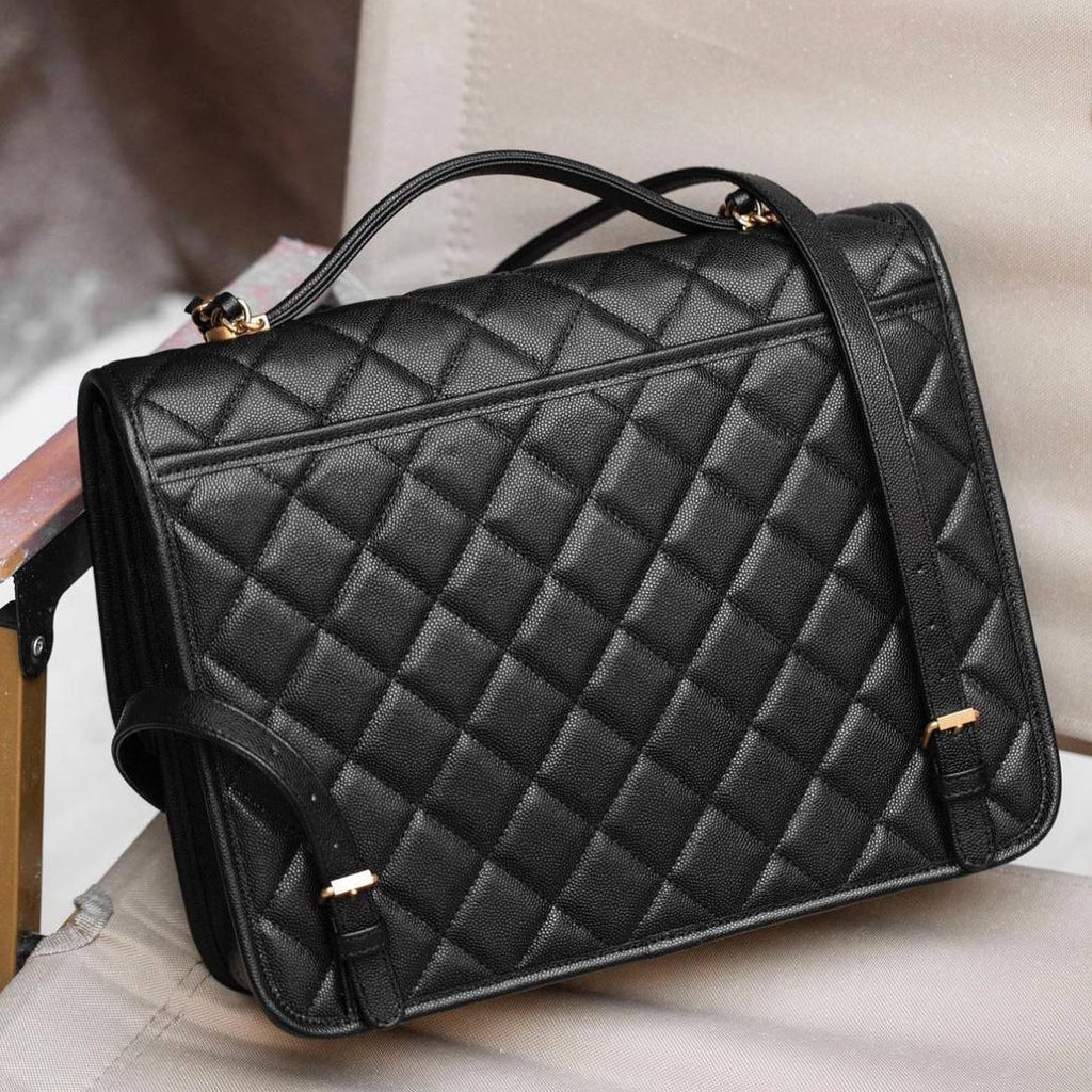 Chanel Quilted Convertible Top Handle Backpack