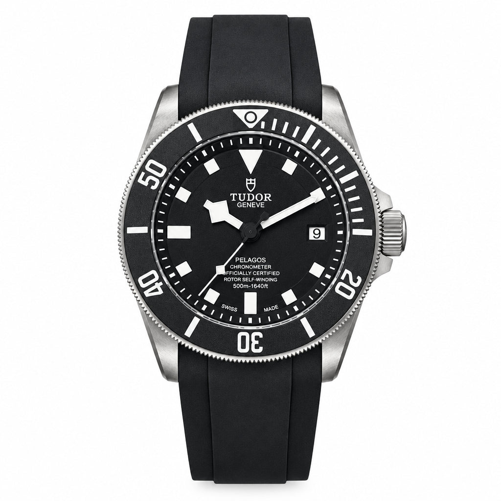 Tudor Pelagos Professional Diver Watch with Black Rubber Strap