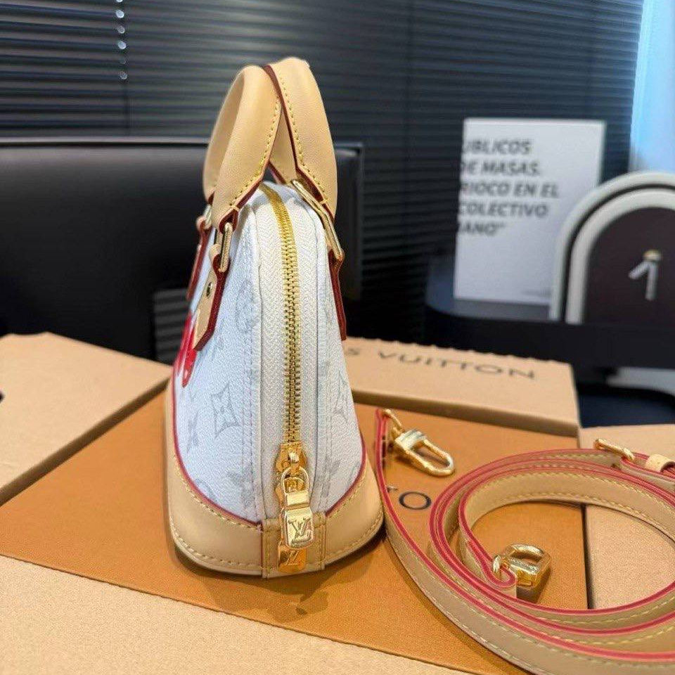Louis Vuitton Cherry Monogram White Dome Bag