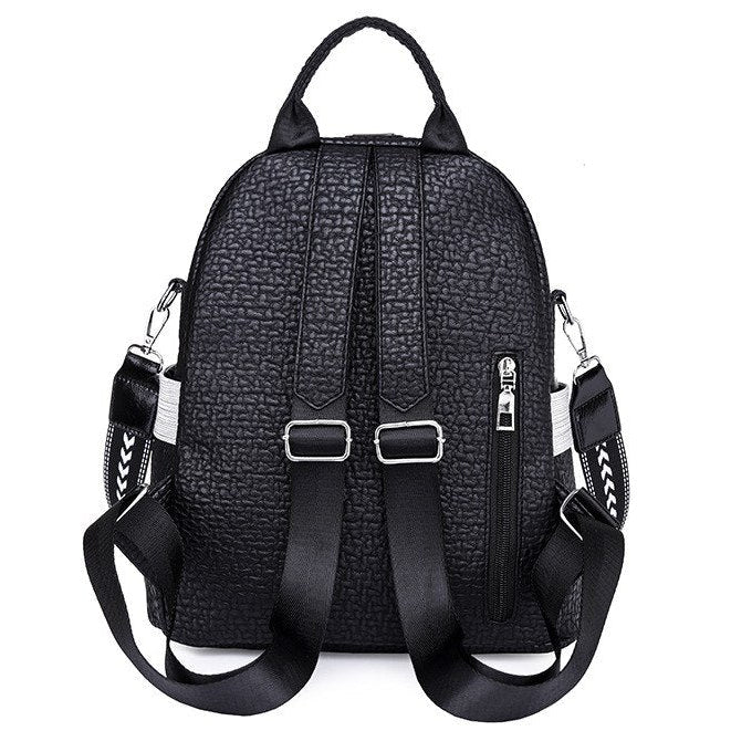 Jingpin XSJ Textured Crown Bee Emblem Backpack
