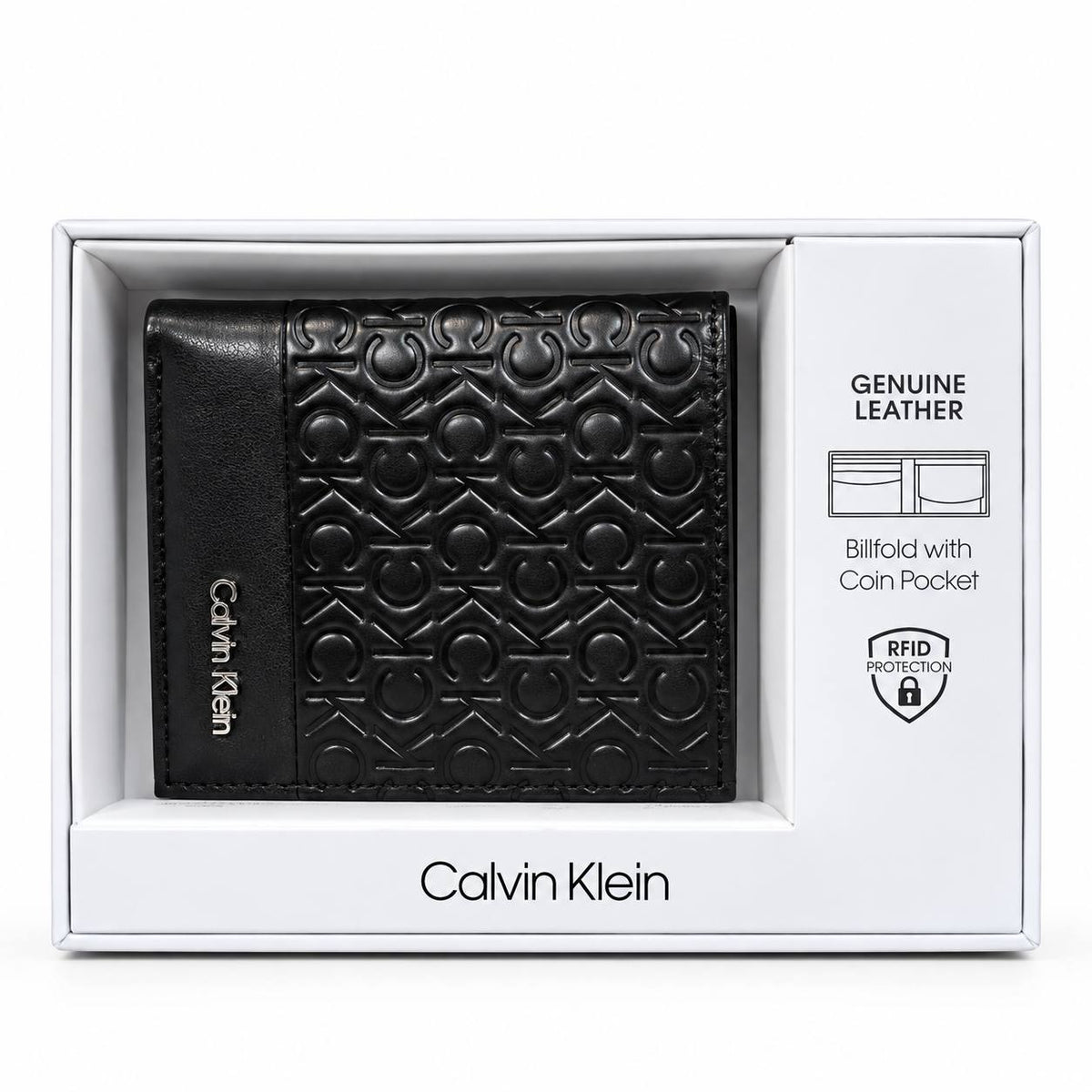 Calvin Klein Mirror Genuine Leather Billfold Wallet