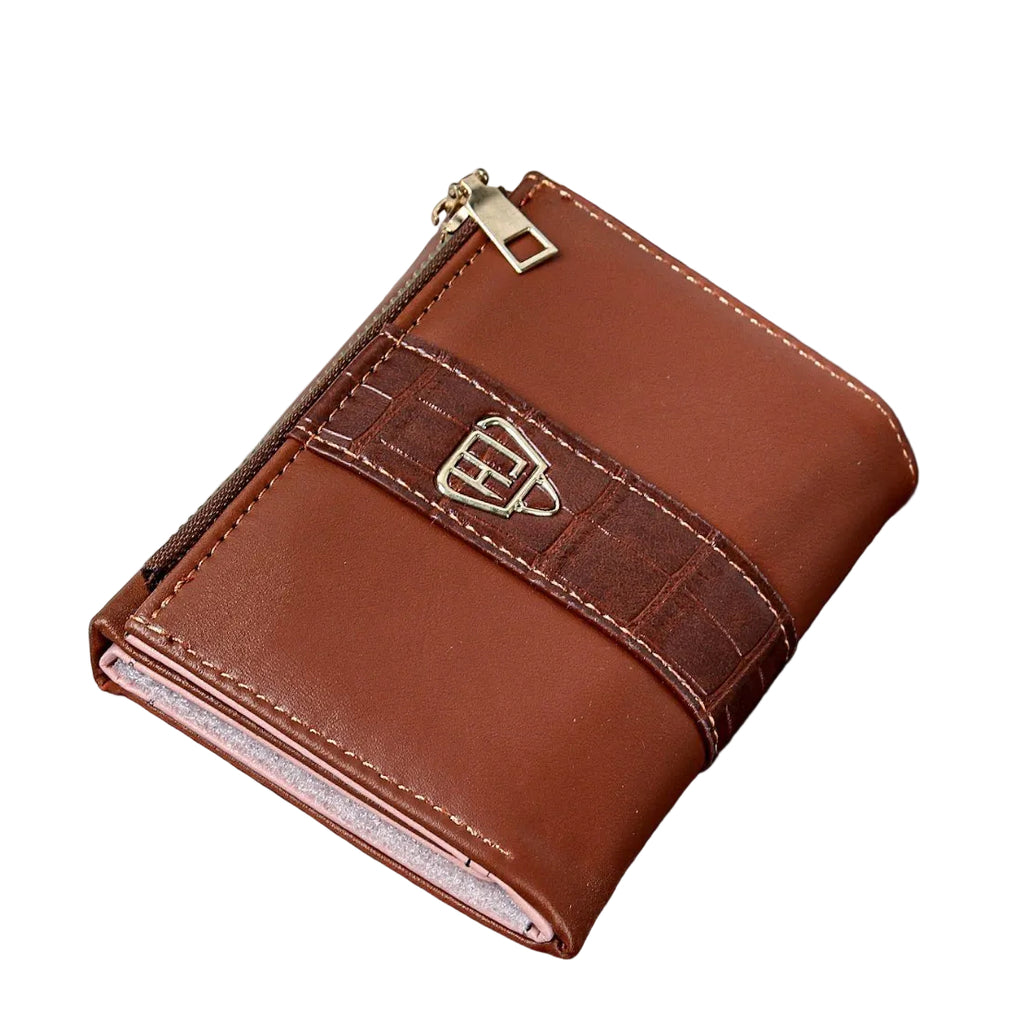 Classic Bi-Fold Wallet 💼 in Brown, Beige, & Black 🖤