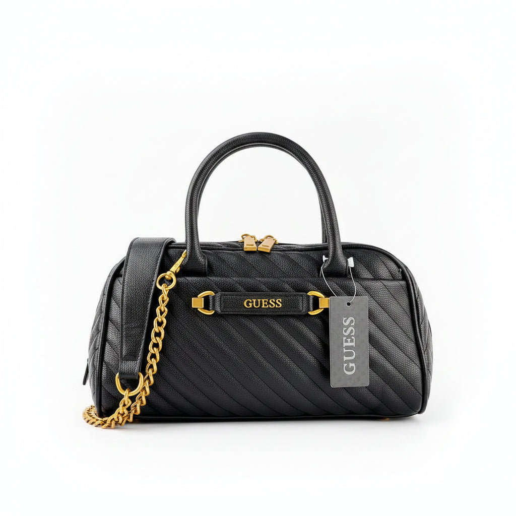 GUESS Black & White Bag 🖤🤍 Chic Carryall
