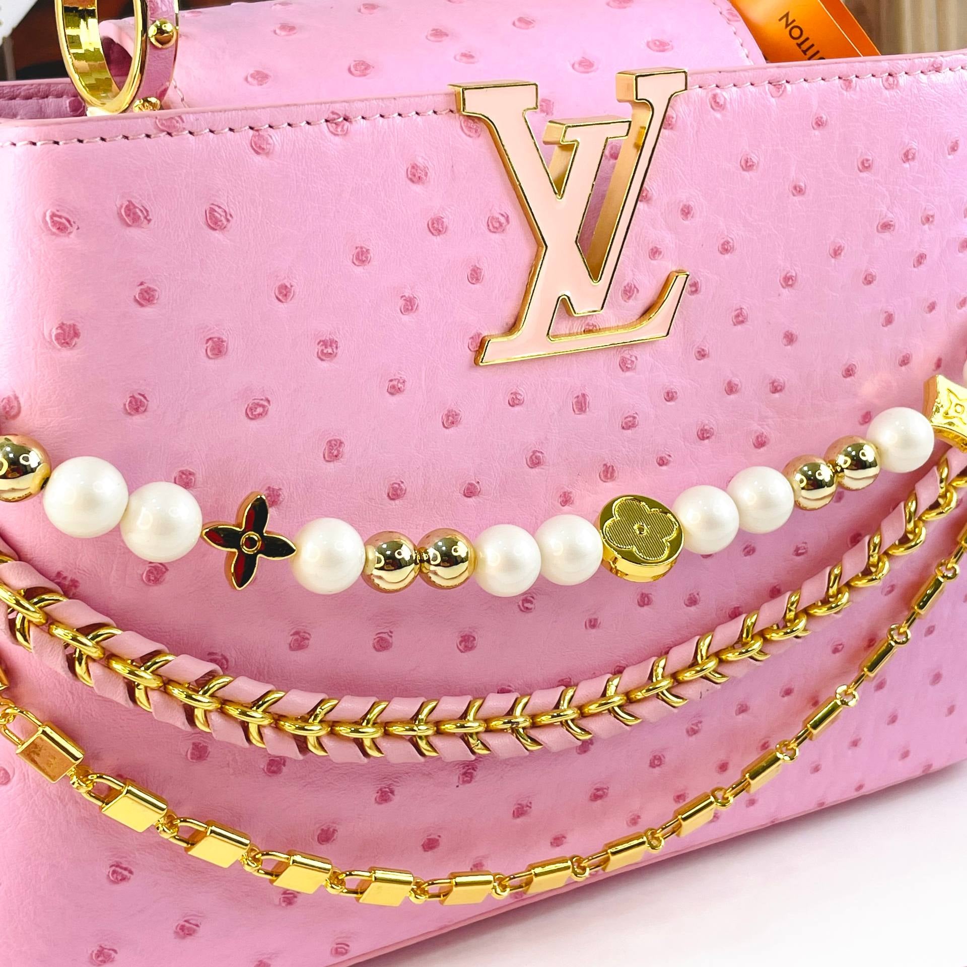 Louis Vuitton Capucines BB Ostrich Leather Handbag 👜✨🌸