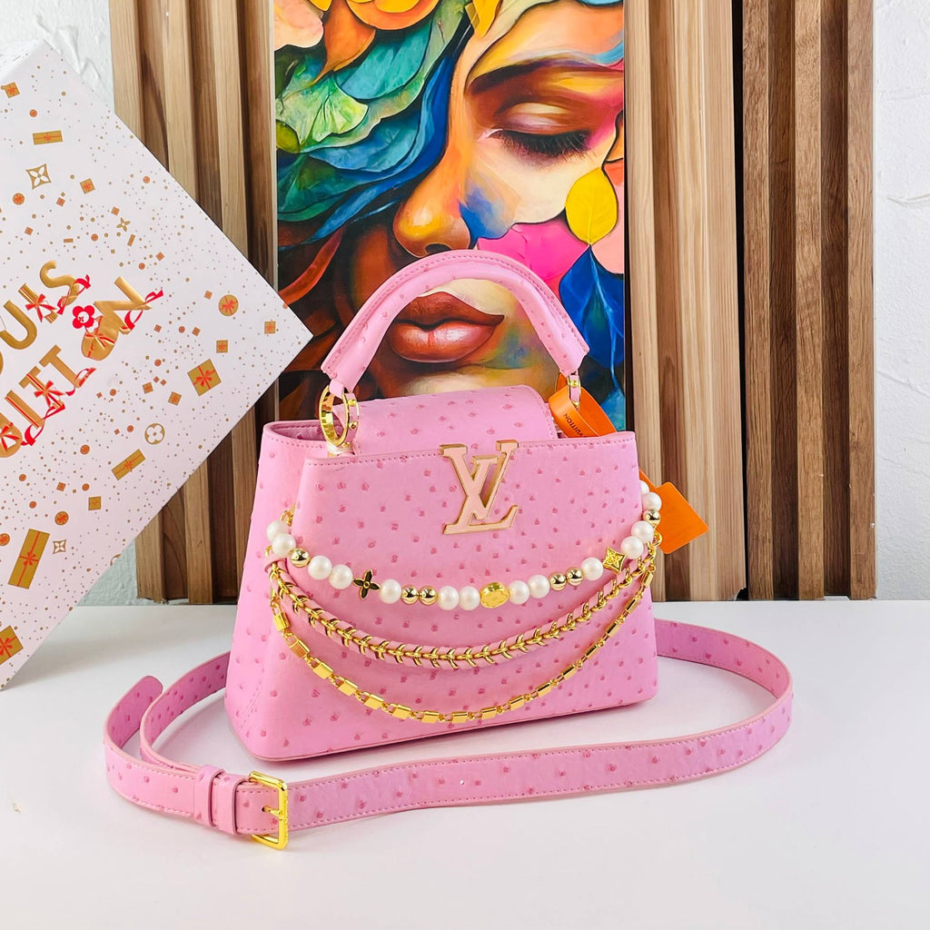 Louis Vuitton Capucines BB Ostrich Leather Handbag 👜✨🌸