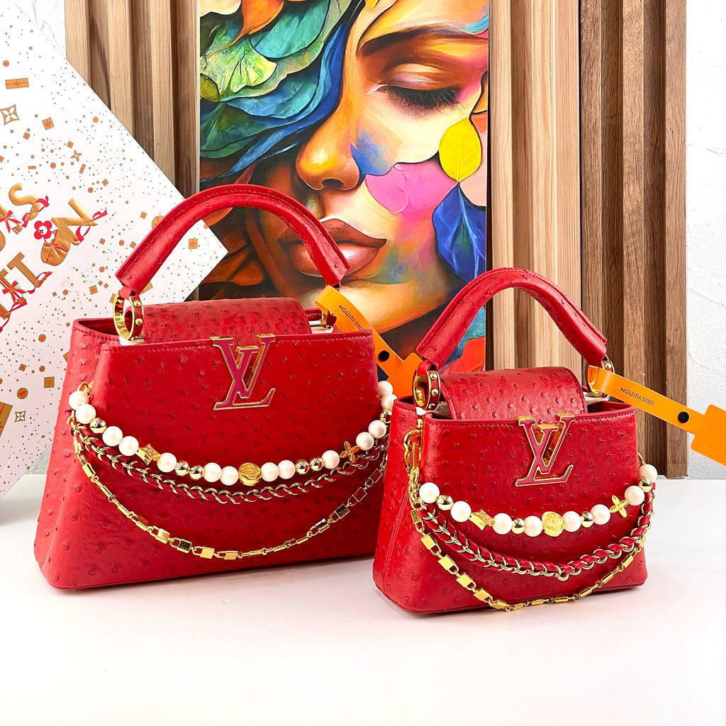 Louis Vuitton Capucines BB Ostrich Leather Handbag 👜✨🌸