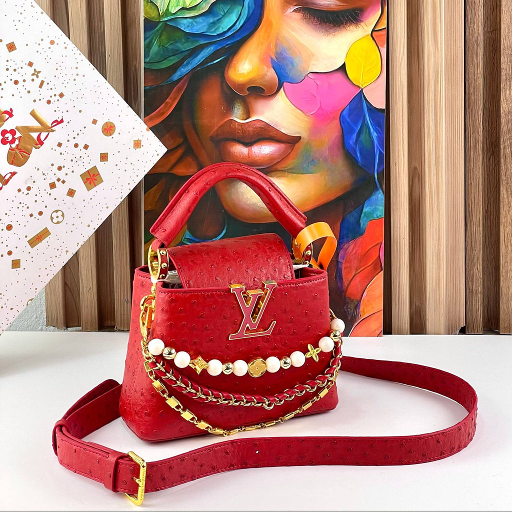 Louis Vuitton Capucines BB Ostrich Leather Handbag 👜✨🌸