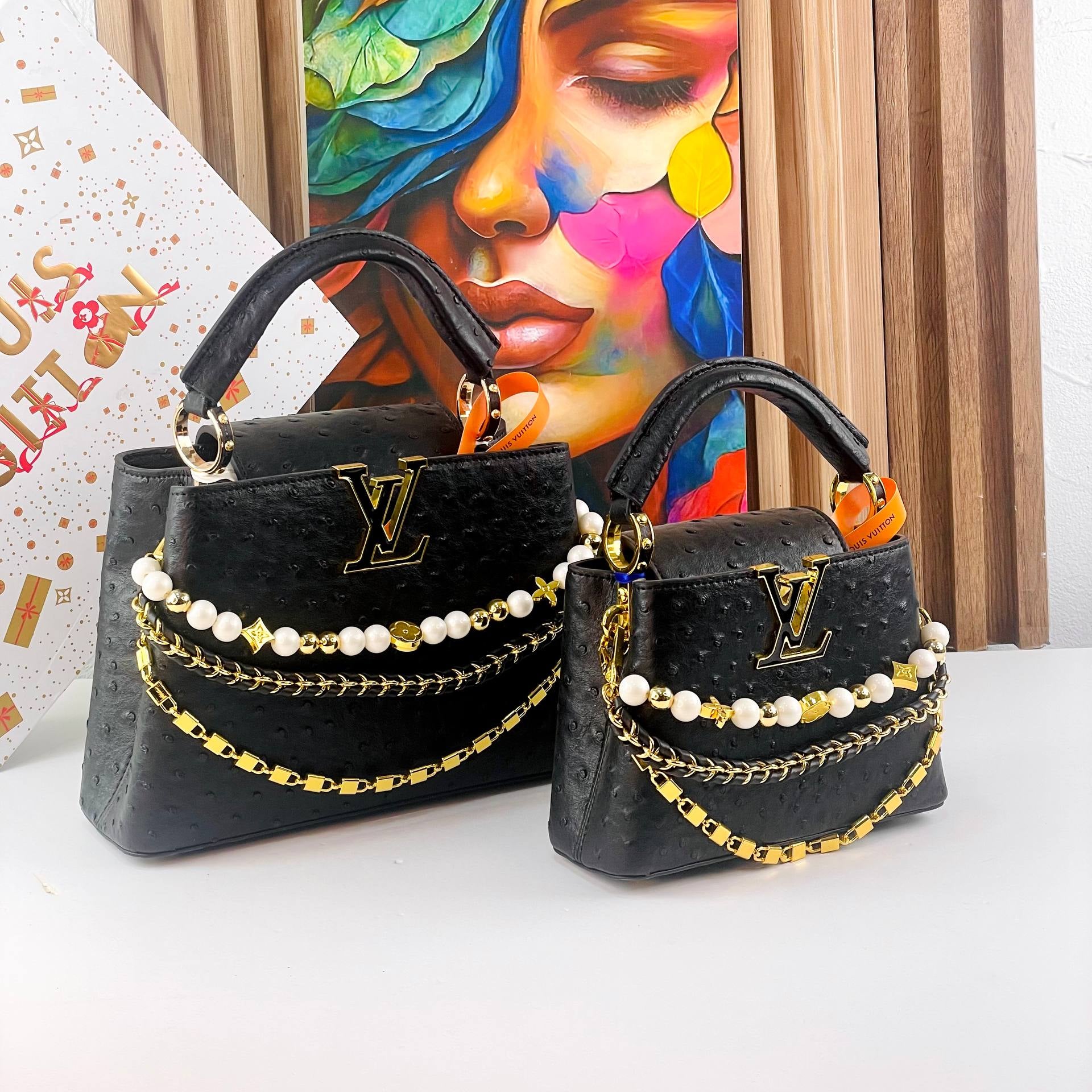 Louis Vuitton Capucines BB Ostrich Leather Handbag 👜✨🌸