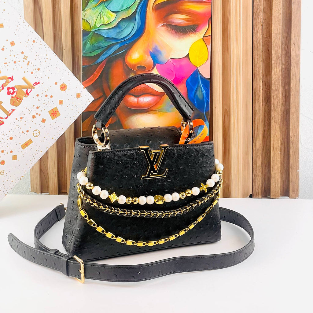 Louis Vuitton Capucines BB Ostrich Leather Handbag 👜✨🌸