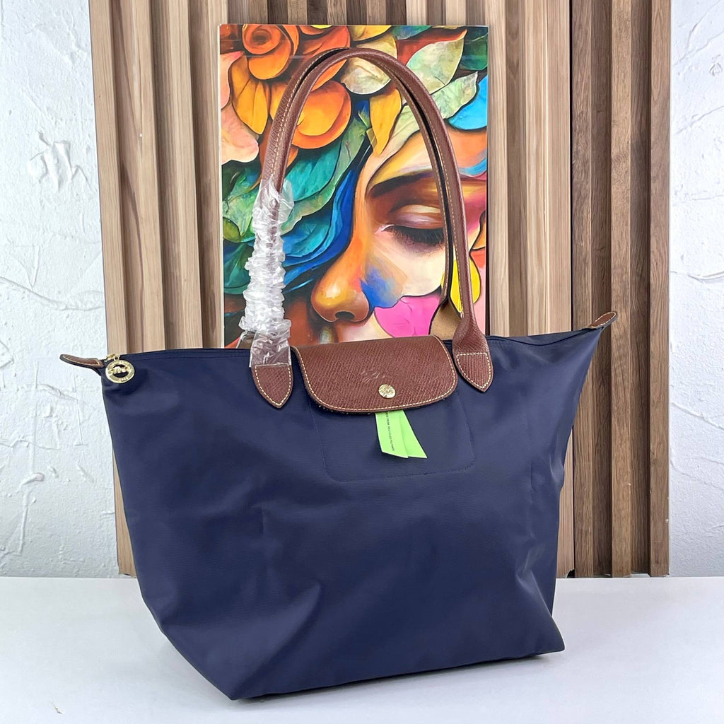 Longchamp Le Pliage Large Shoulder Bag in Navy Blue 👜✨🎨