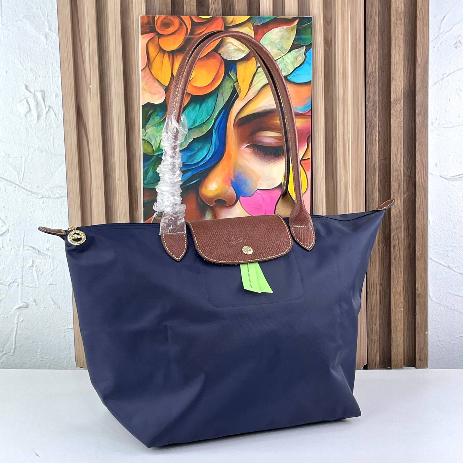 Longchamp Le Pliage Large Shoulder Bag in Navy Blue 👜✨🎨